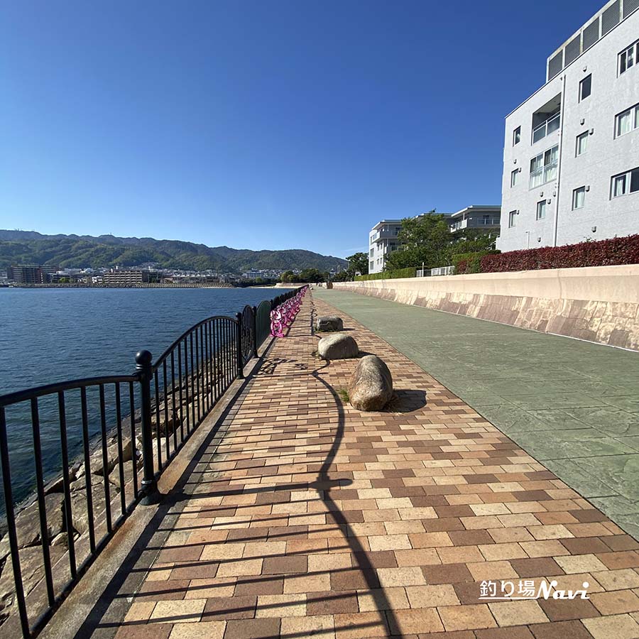 芦屋浜 西護岸(芦屋川河口)|釣り場Navi