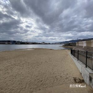 芦屋浜 西護岸（芦屋川河口）｜釣り場Navi