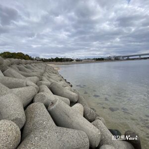 芦屋浜 西護岸（芦屋川河口）｜釣り場Navi