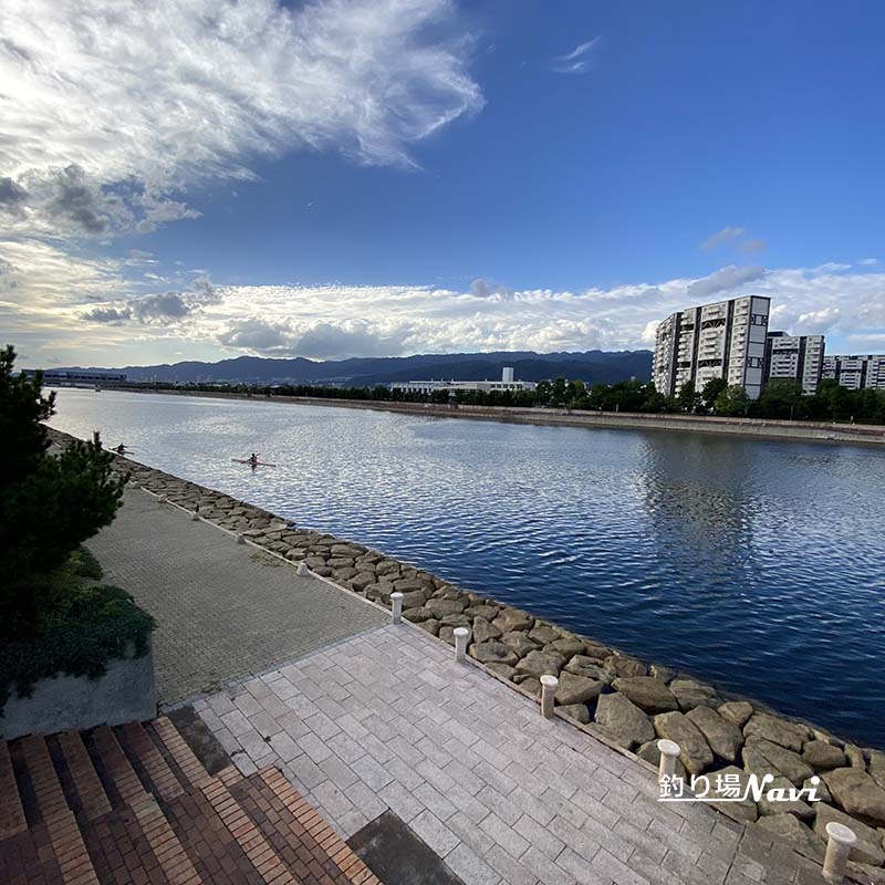 芦屋キャナルパーク 北護岸 東(浜風大橋)|釣り場Navi