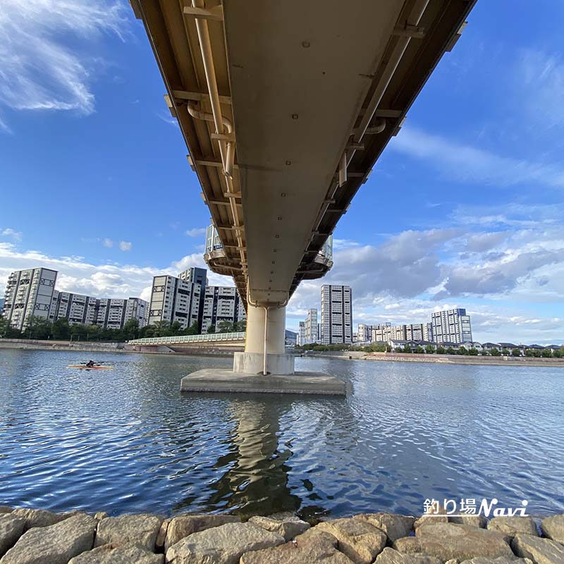 芦屋キャナルパーク 北護岸 東(浜風大橋)|釣り場Navi