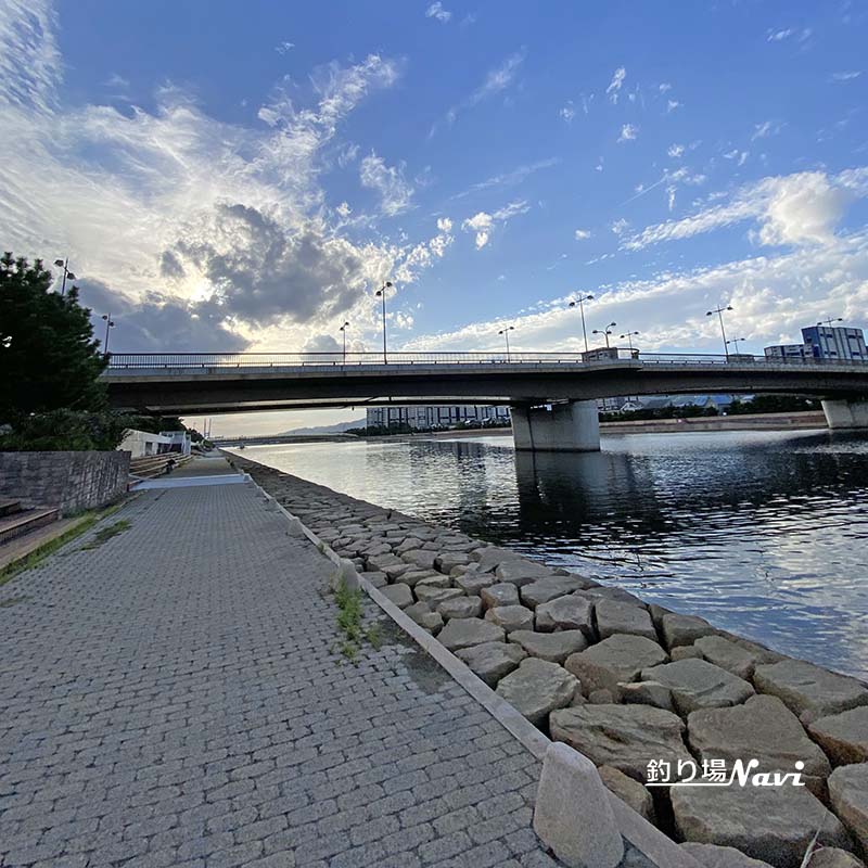 芦屋キャナルパーク 北護岸 東(浜風大橋)|釣り場Navi
