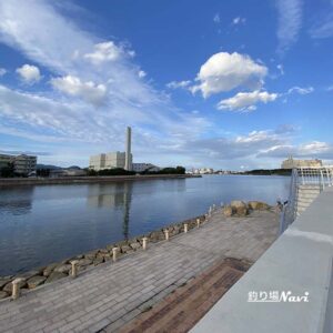 芦屋キャナルパーク 北護岸 東（浜風大橋）｜釣り場Navi