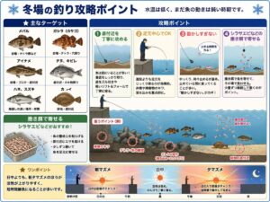 冬場から春先の釣り攻略ポイントまとめ｜釣り場Navi